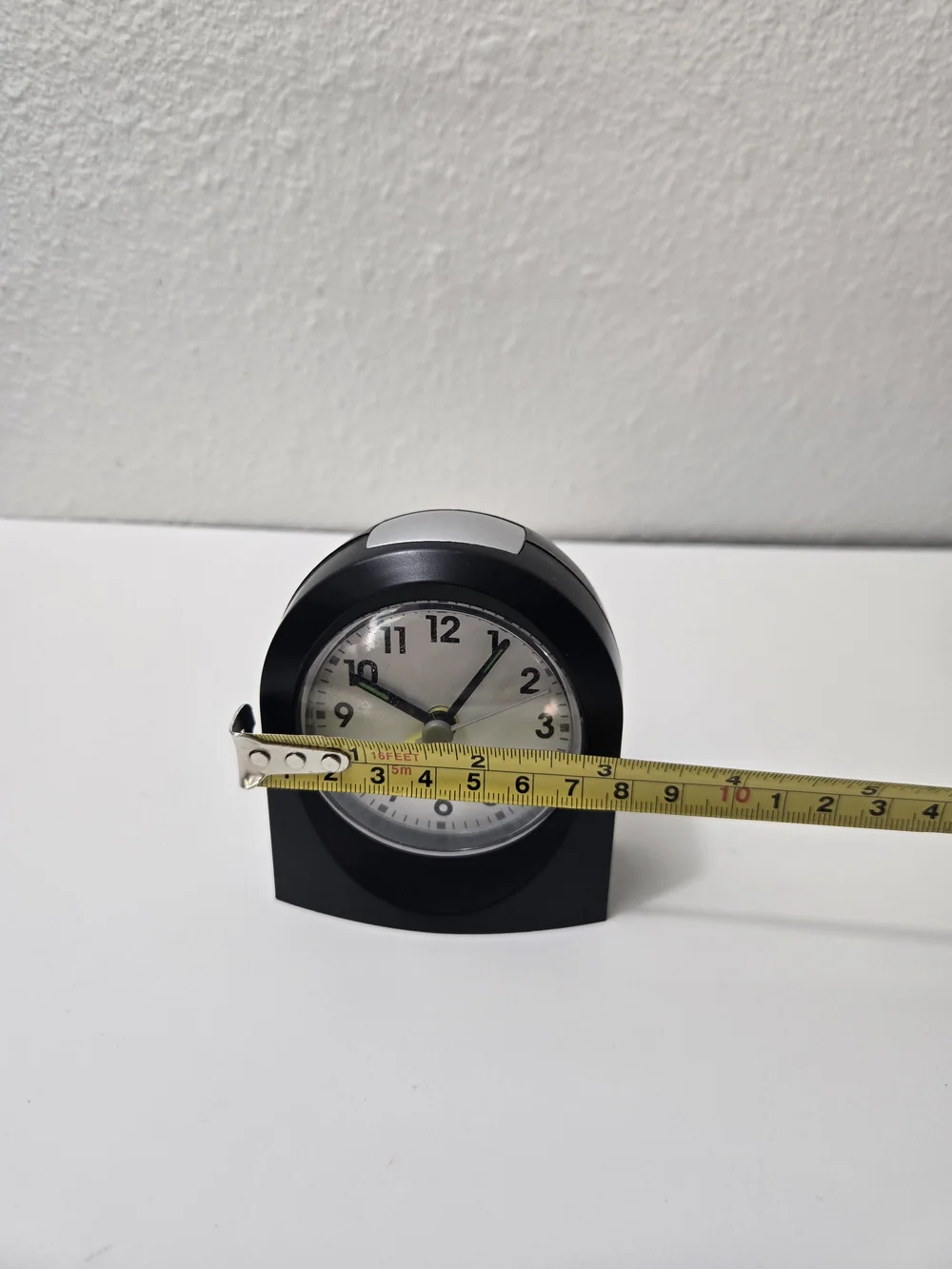 Westclox Black Alarm Clock with White Dial